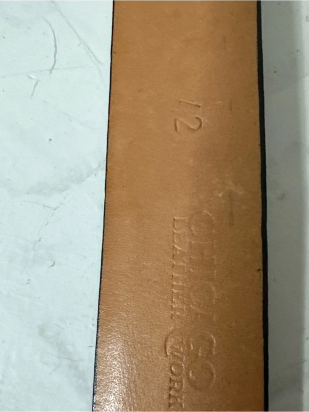 CHICAGO LEATHER WORKS VINTAGE LEATHER BELT SIZE 42